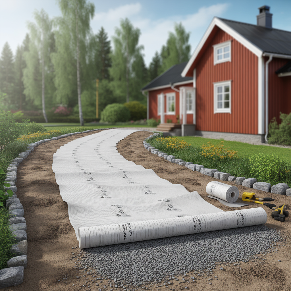 geotextil under sten och grus val laggning och kostnad