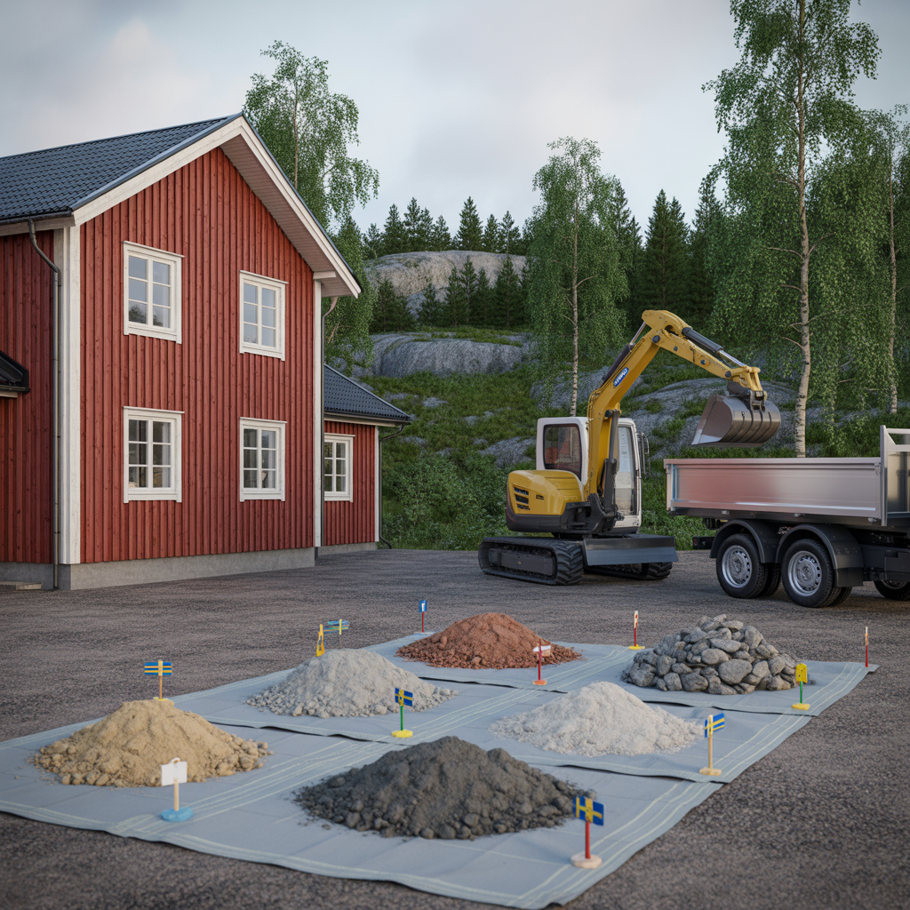 schaktmassor i villaprojekt klassning hantering och kostnad